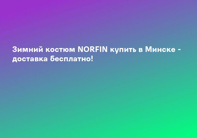 Зимний костюм NORFIN купить в Минске - доставка бесплатно!