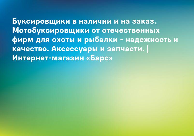 Буксировщики в наличии и на заказ. Мотобуксировщики от отечественных фирм для охоты и рыбалки - надежность и качество. Аксессуары и запчасти. | Интернет-магазин «Барс»