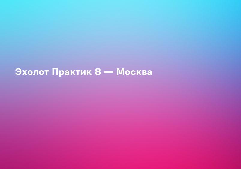 Эхолот Практик 8 — Москва